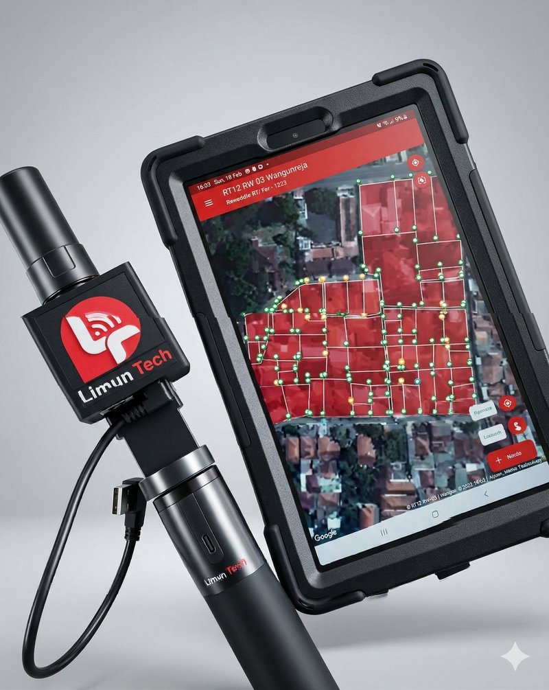 Mini RTK Limun Tech untuk survei pemetaan